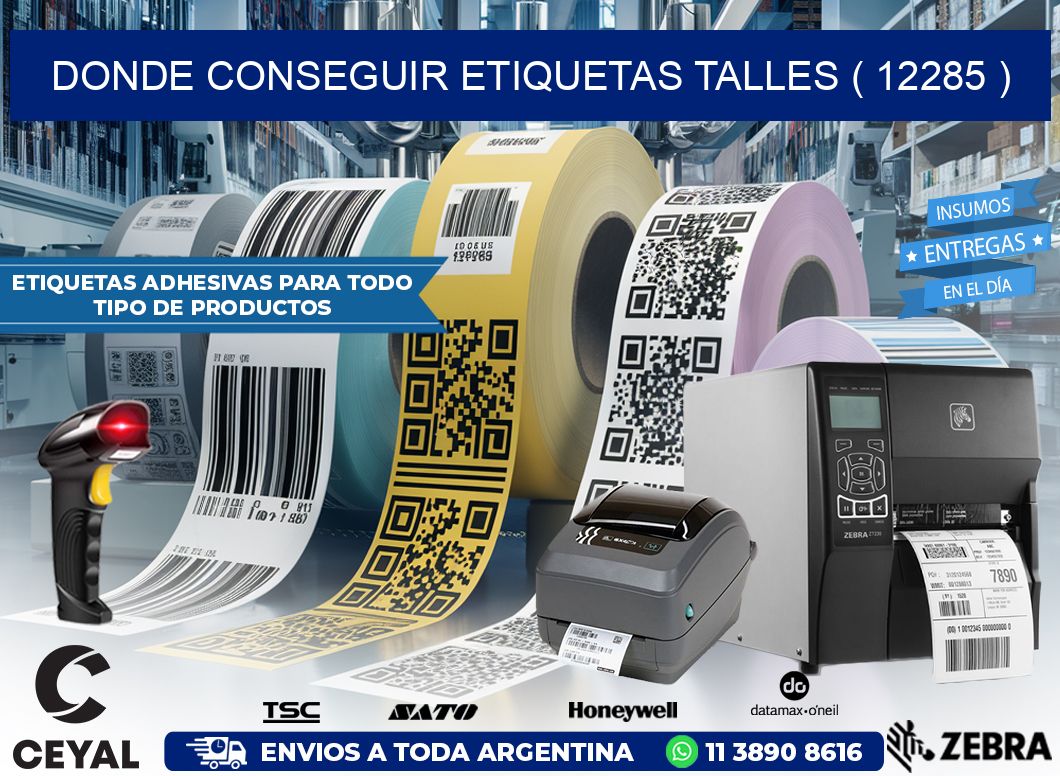 DONDE CONSEGUIR ETIQUETAS TALLES ( 12285 )