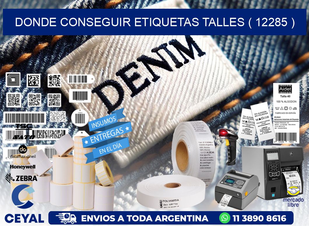 DONDE CONSEGUIR ETIQUETAS TALLES ( 12285 )