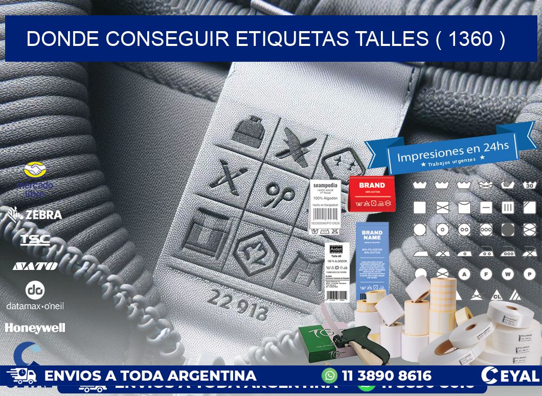 DONDE CONSEGUIR ETIQUETAS TALLES ( 1360 )