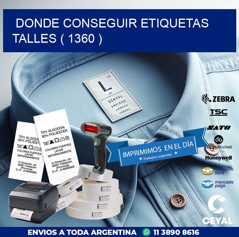 DONDE CONSEGUIR ETIQUETAS TALLES ( 1360 )