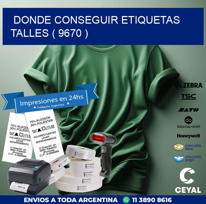 DONDE CONSEGUIR ETIQUETAS TALLES ( 9670 )