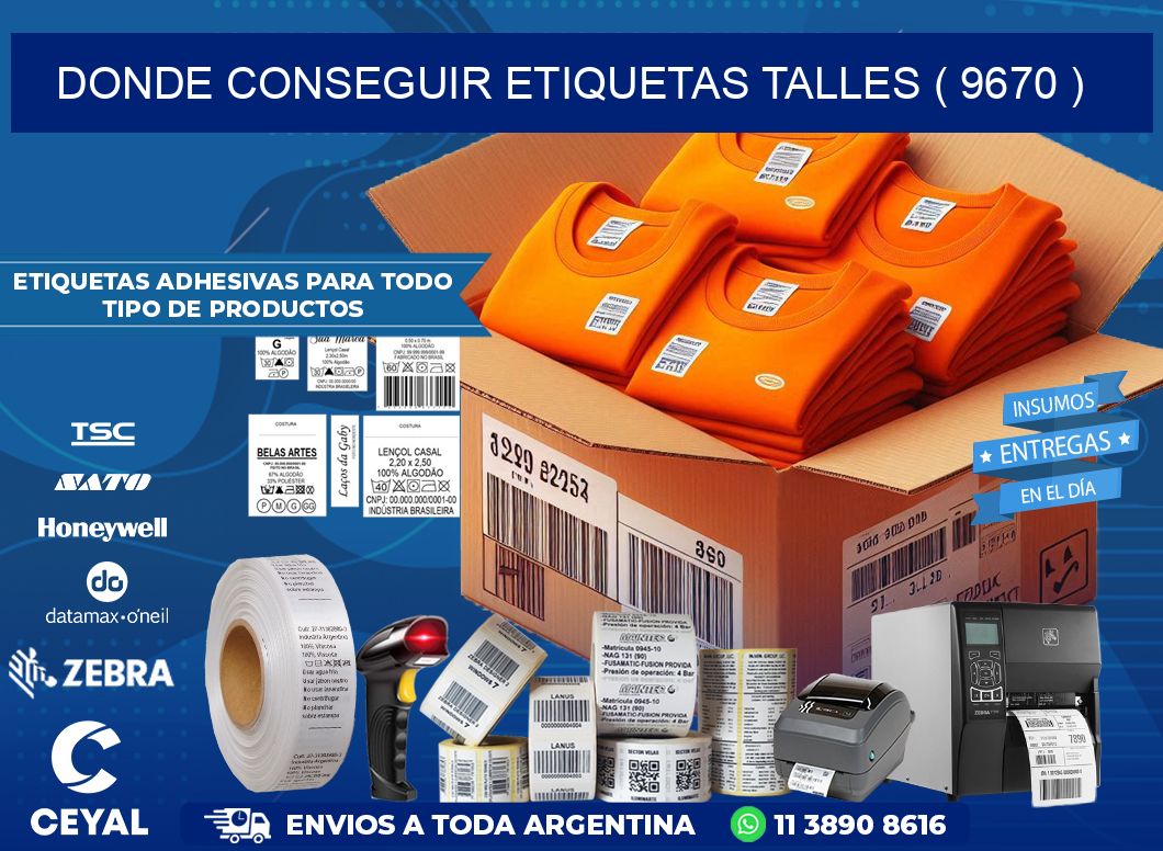DONDE CONSEGUIR ETIQUETAS TALLES ( 9670 )