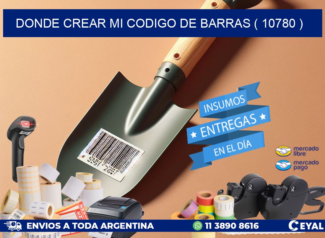 DONDE CREAR MI CODIGO DE BARRAS ( 10780 )