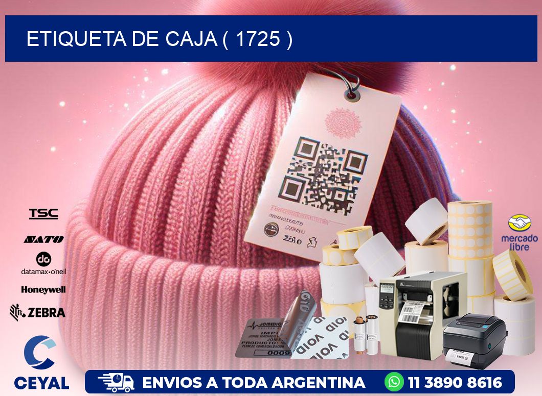 ETIQUETA DE CAJA ( 1725 )
