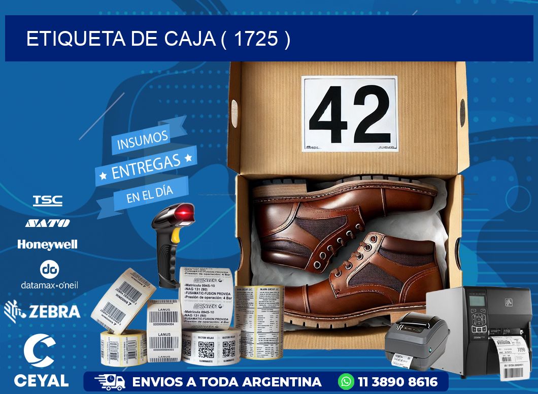 ETIQUETA DE CAJA ( 1725 )