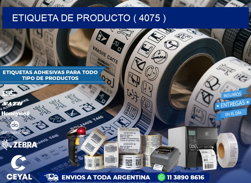 ETIQUETA DE PRODUCTO ( 4075 )