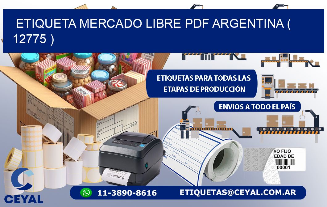 ETIQUETA MERCADO LIBRE PDF ARGENTINA ( 12775 )