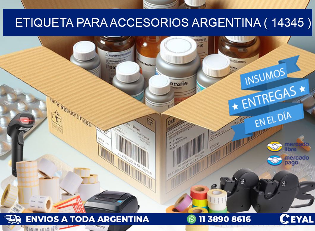 ETIQUETA PARA ACCESORIOS ARGENTINA ( 14345 )