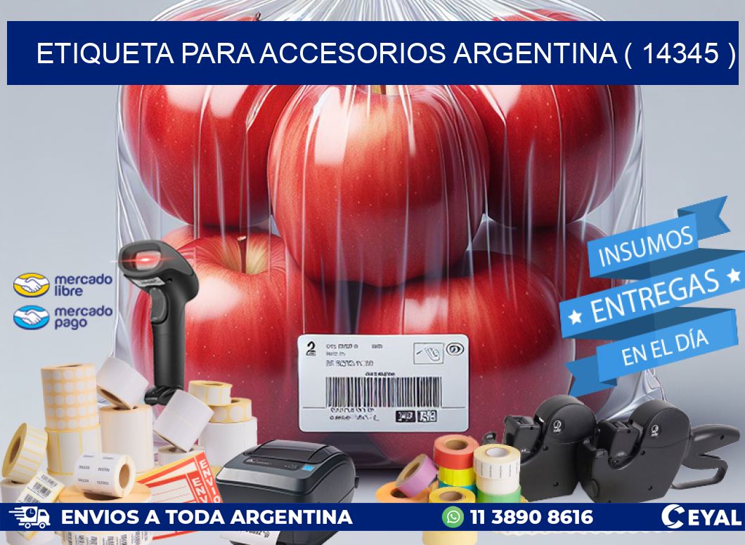 ETIQUETA PARA ACCESORIOS ARGENTINA ( 14345 )