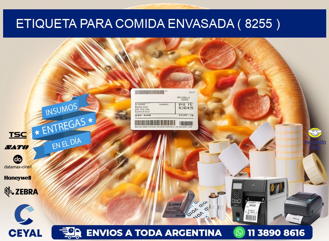 ETIQUETA PARA COMIDA ENVASADA ( 8255 )