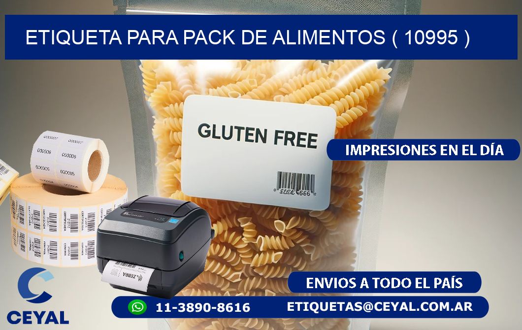 ETIQUETA PARA PACK DE ALIMENTOS ( 10995 )