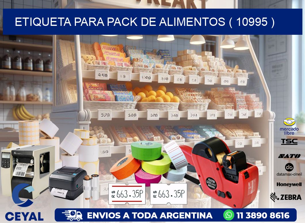 ETIQUETA PARA PACK DE ALIMENTOS ( 10995 )