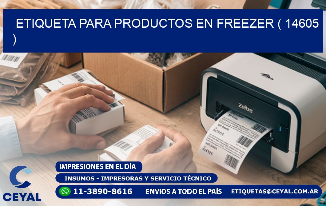 ETIQUETA PARA PRODUCTOS EN FREEZER ( 14605 )
