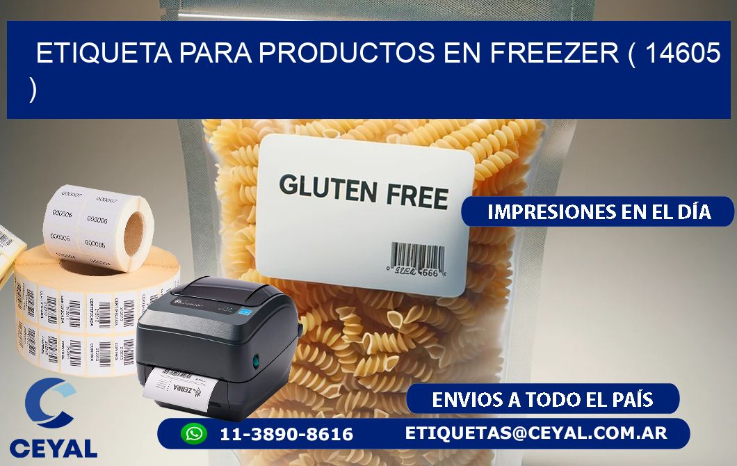 ETIQUETA PARA PRODUCTOS EN FREEZER ( 14605 )