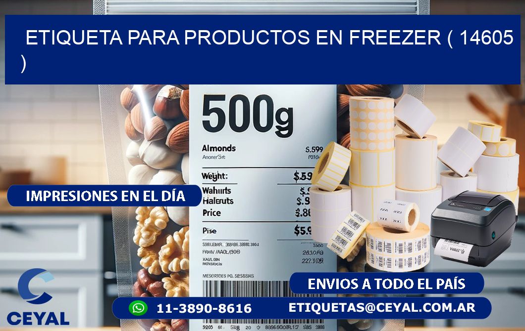 ETIQUETA PARA PRODUCTOS EN FREEZER ( 14605 )