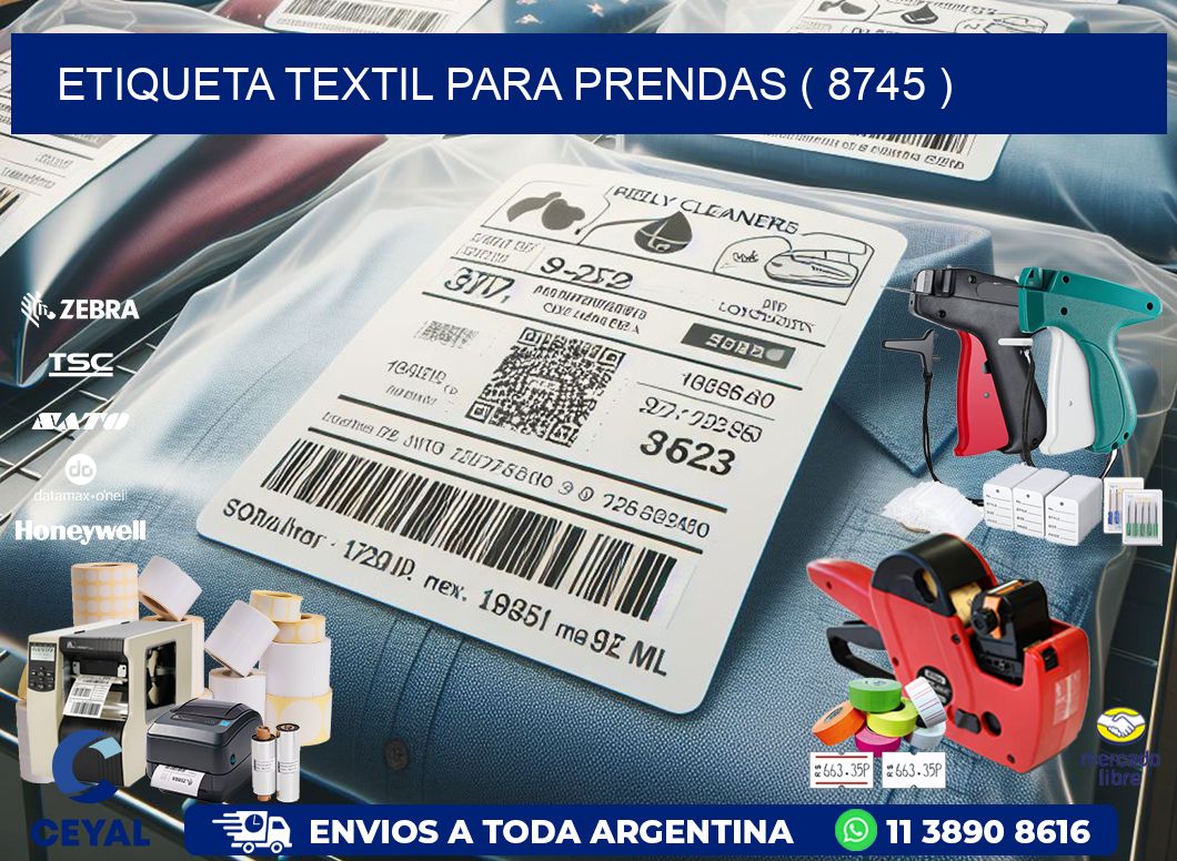 ETIQUETA TEXTIL PARA PRENDAS ( 8745 )