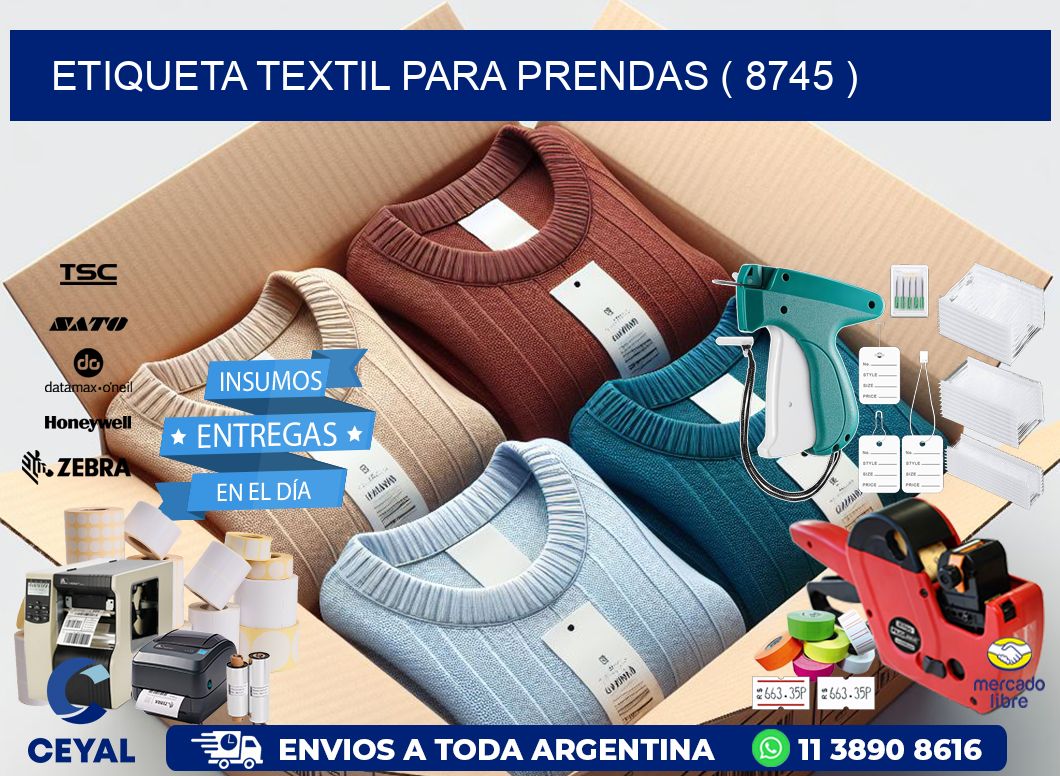 ETIQUETA TEXTIL PARA PRENDAS ( 8745 )