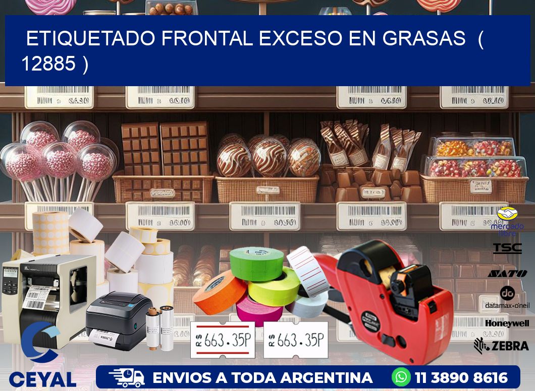 ETIQUETADO FRONTAL EXCESO EN GRASAS  ( 12885 )
