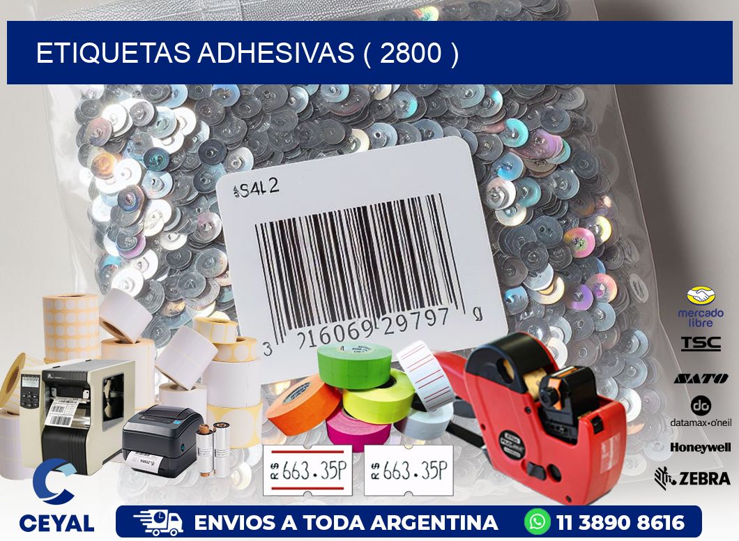 ETIQUETAS ADHESIVAS ( 2800 )