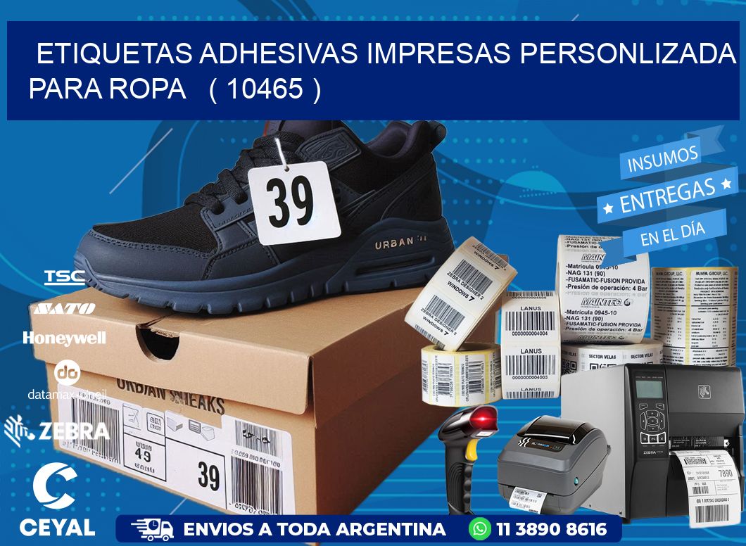 ETIQUETAS ADHESIVAS IMPRESAS PERSONLIZADA PARA ROPA   ( 10465 )