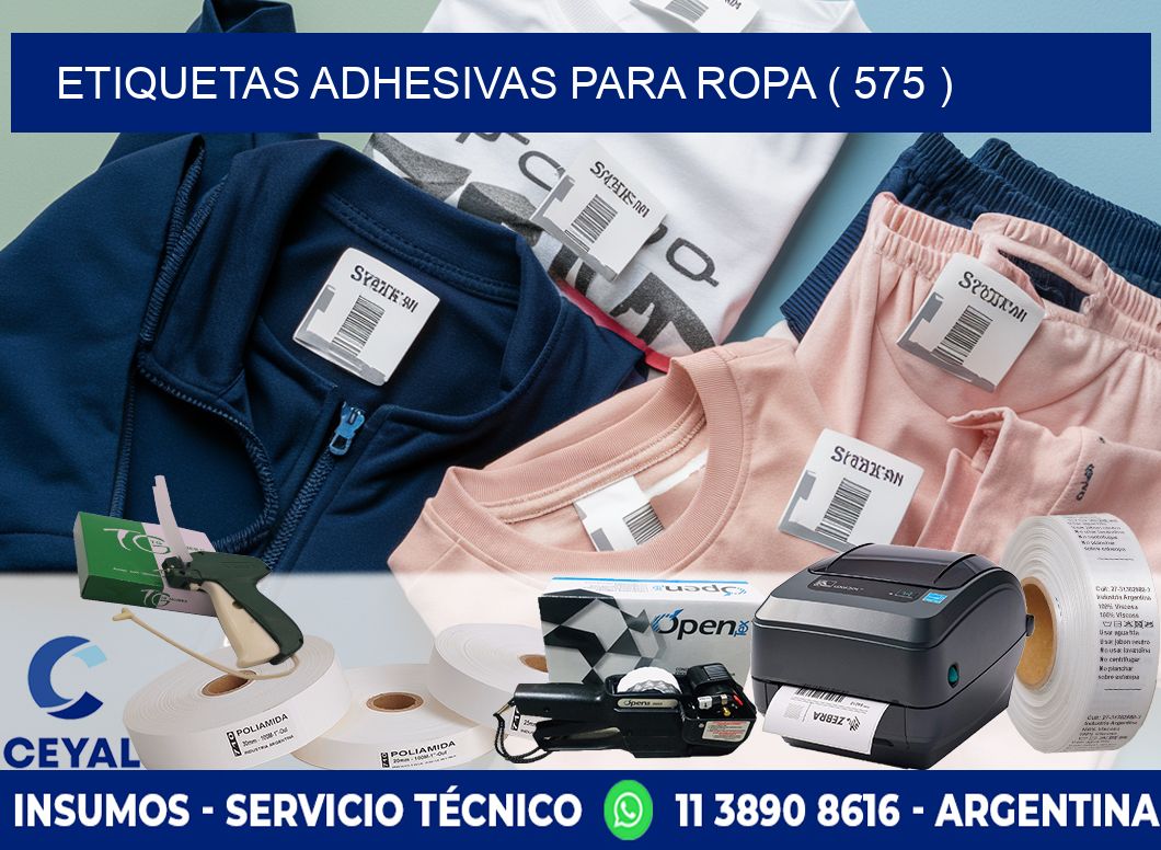 ETIQUETAS ADHESIVAS PARA ROPA ( 575 )