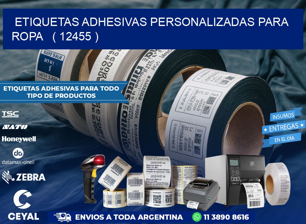 ETIQUETAS ADHESIVAS PERSONALIZADAS PARA ROPA   ( 12455 )