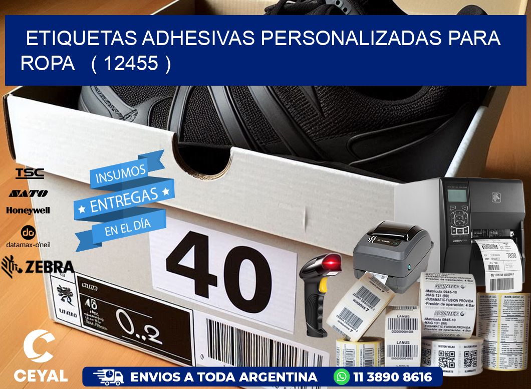ETIQUETAS ADHESIVAS PERSONALIZADAS PARA ROPA   ( 12455 )