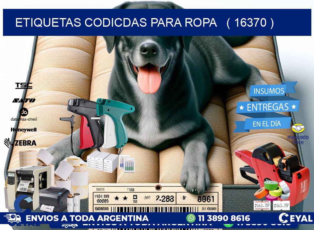 ETIQUETAS CODICDAS PARA ROPA   ( 16370 )