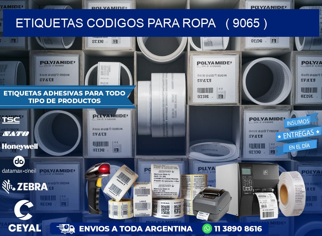 ETIQUETAS CODIGOS PARA ROPA   ( 9065 )