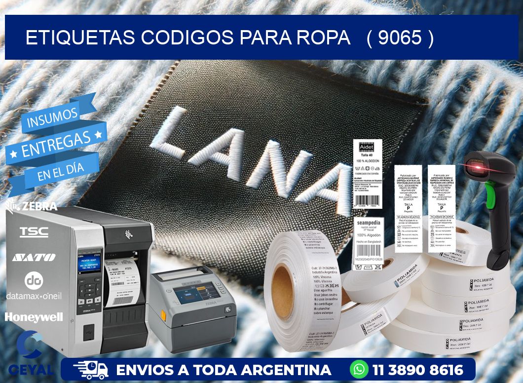 ETIQUETAS CODIGOS PARA ROPA   ( 9065 )