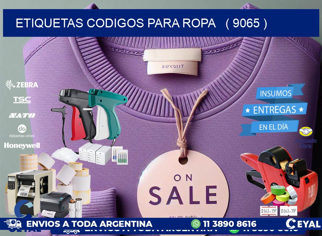ETIQUETAS CODIGOS PARA ROPA   ( 9065 )