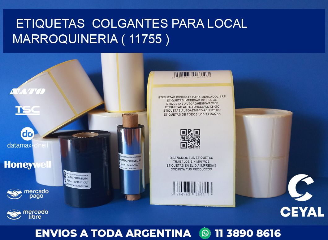 ETIQUETAS  COLGANTES PARA LOCAL MARROQUINERIA ( 11755 )