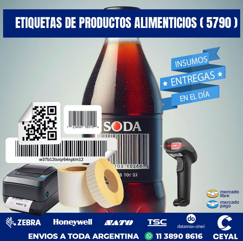 ETIQUETAS DE PRODUCTOS ALIMENTICIOS ( 5790 )