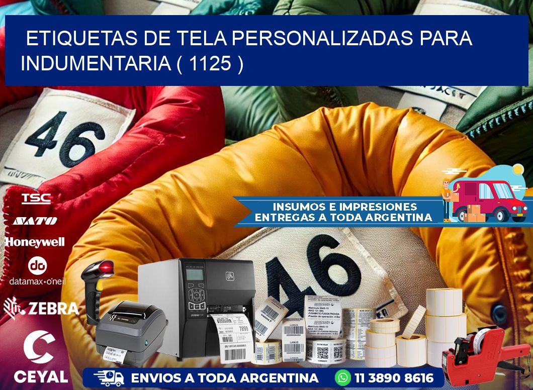 ETIQUETAS DE TELA PERSONALIZADAS PARA INDUMENTARIA ( 1125 )