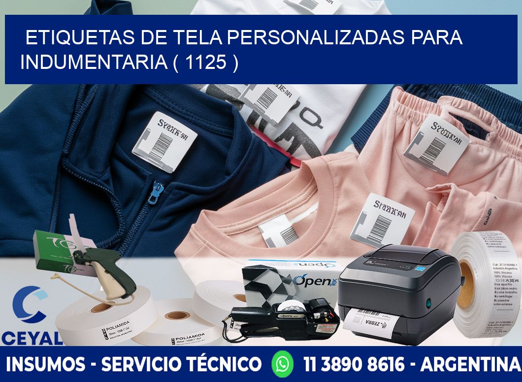 ETIQUETAS DE TELA PERSONALIZADAS PARA INDUMENTARIA ( 1125 )