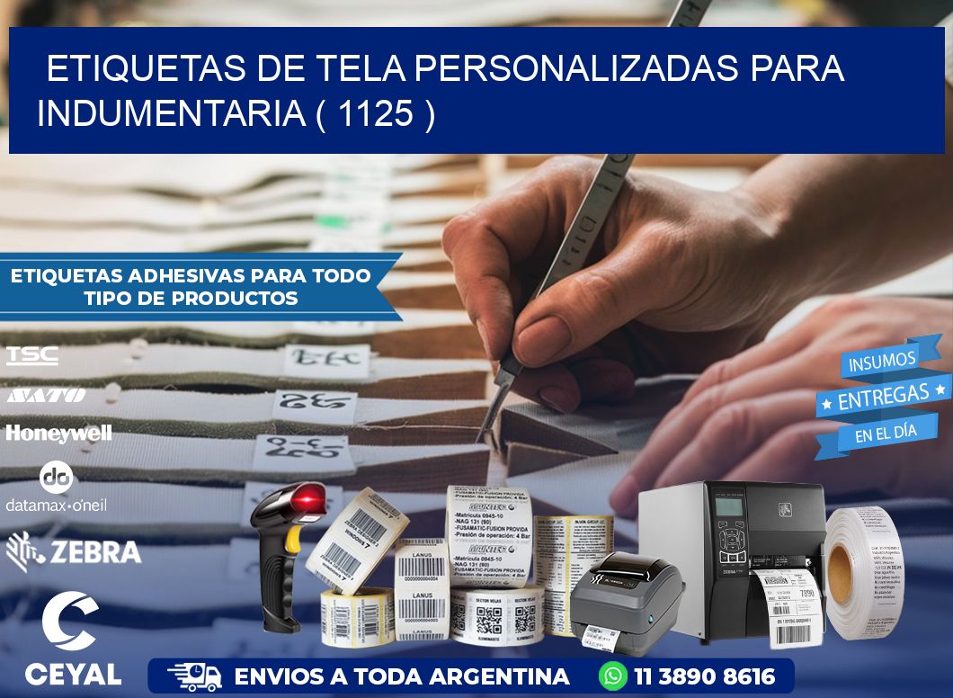 ETIQUETAS DE TELA PERSONALIZADAS PARA INDUMENTARIA ( 1125 )