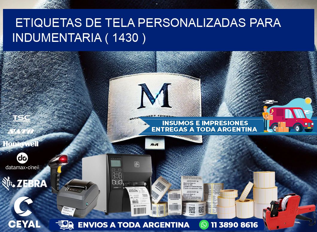 ETIQUETAS DE TELA PERSONALIZADAS PARA INDUMENTARIA ( 1430 )
