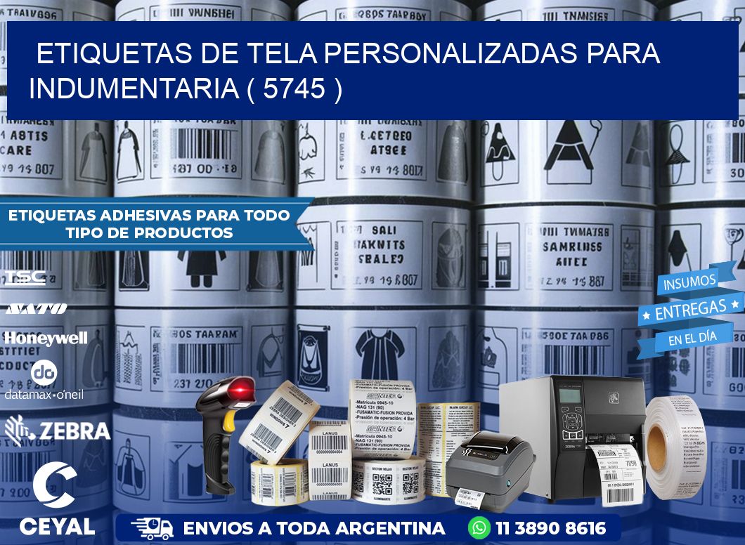 ETIQUETAS DE TELA PERSONALIZADAS PARA INDUMENTARIA ( 5745 )