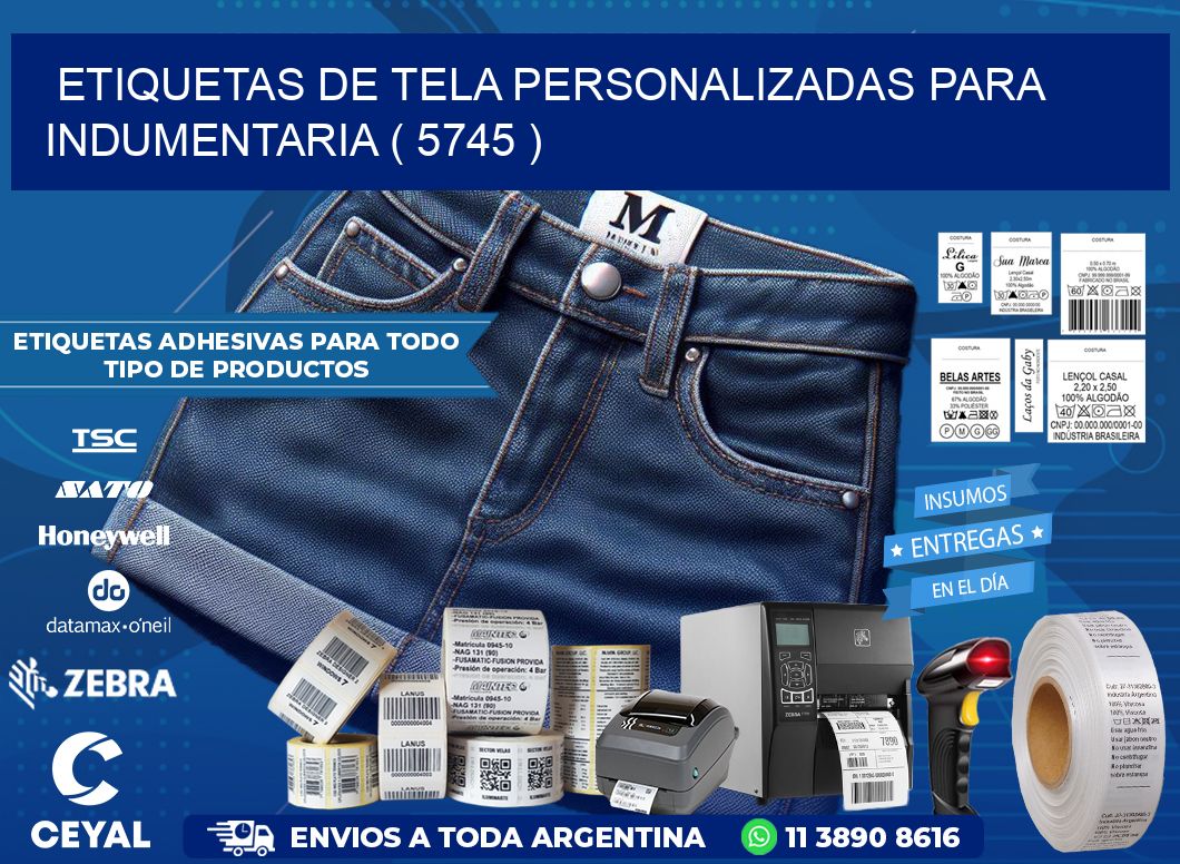 ETIQUETAS DE TELA PERSONALIZADAS PARA INDUMENTARIA ( 5745 )