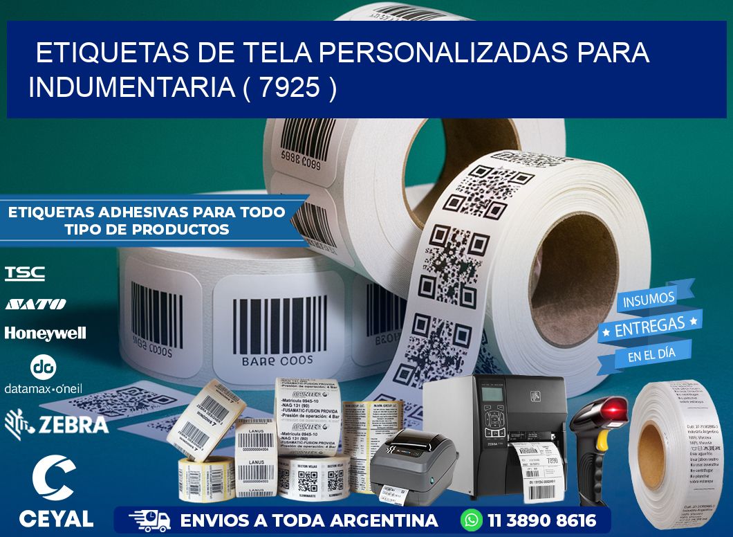 ETIQUETAS DE TELA PERSONALIZADAS PARA INDUMENTARIA ( 7925 )