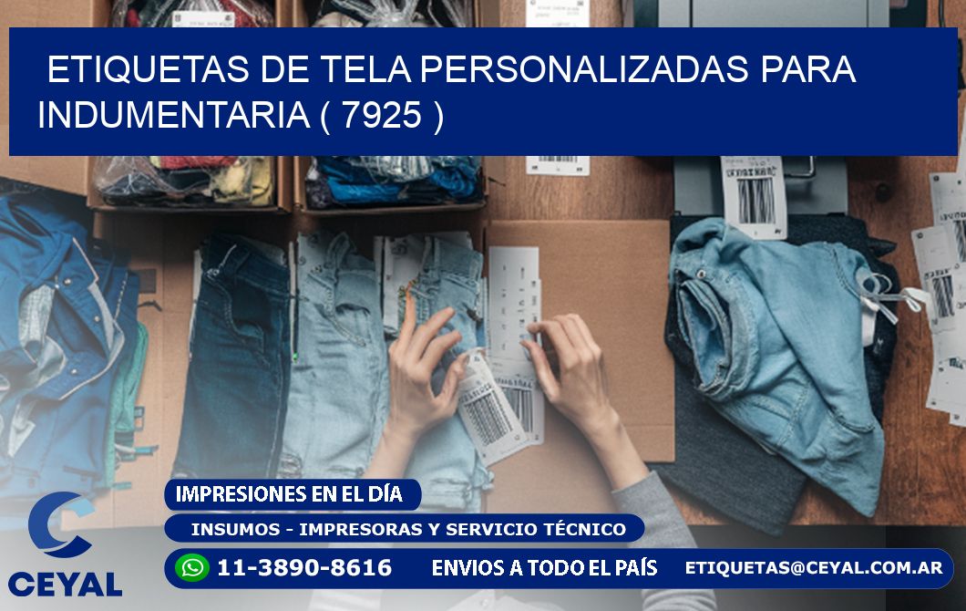ETIQUETAS DE TELA PERSONALIZADAS PARA INDUMENTARIA ( 7925 )