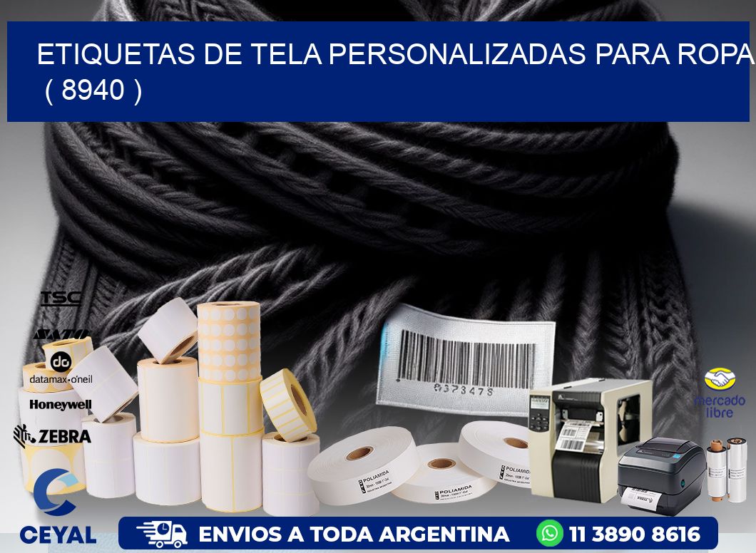 ETIQUETAS DE TELA PERSONALIZADAS PARA ROPA   ( 8940 )