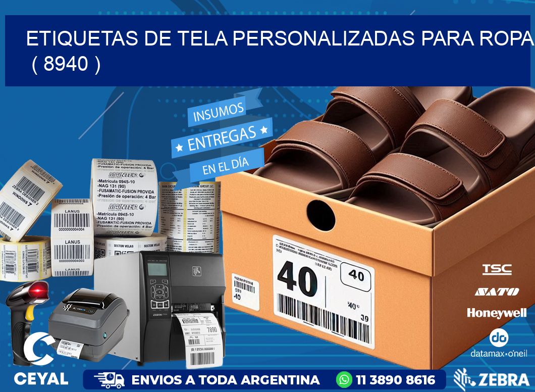 ETIQUETAS DE TELA PERSONALIZADAS PARA ROPA   ( 8940 )