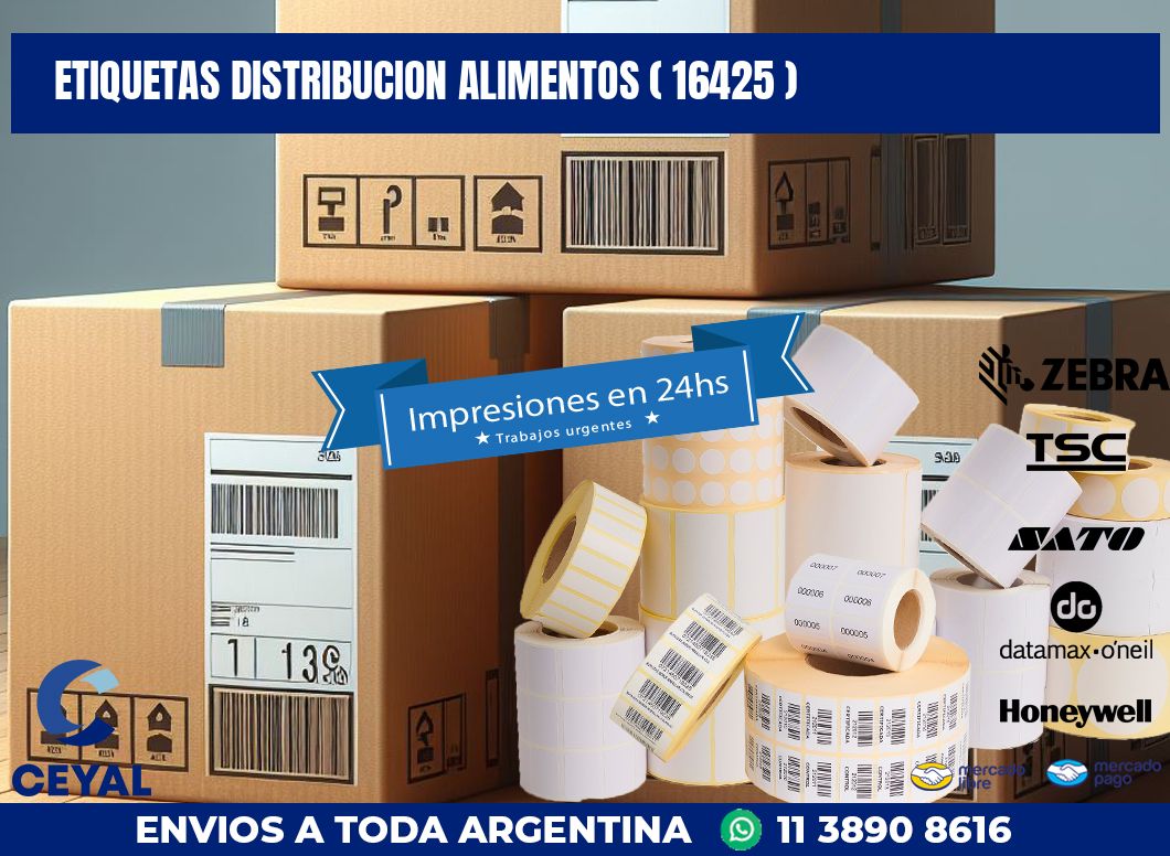 ETIQUETAS DISTRIBUCION ALIMENTOS ( 16425 )