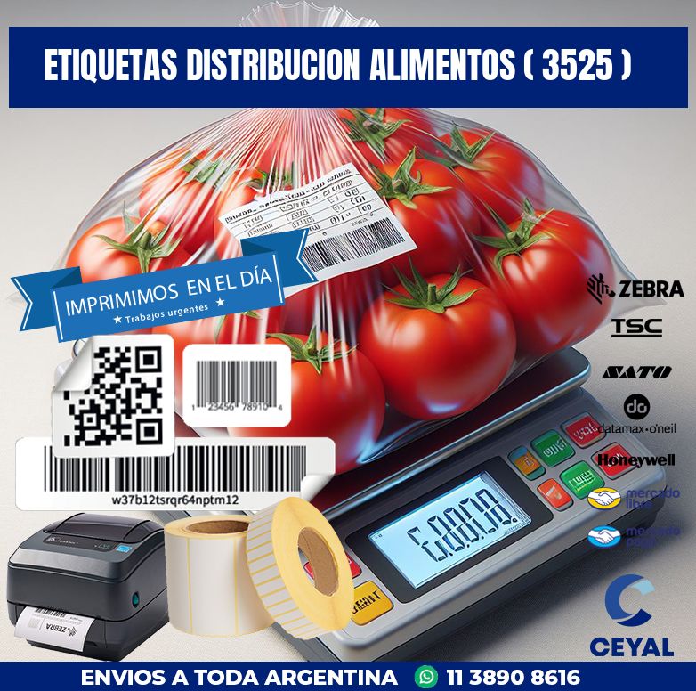ETIQUETAS DISTRIBUCION ALIMENTOS ( 3525 )