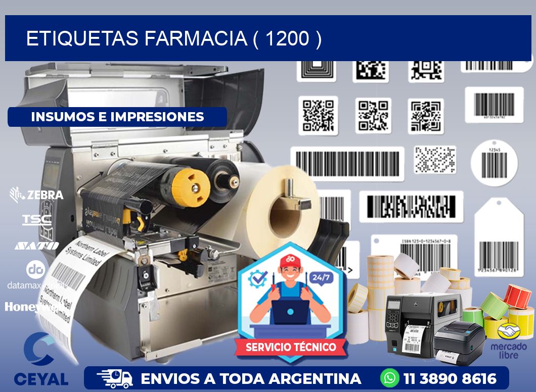 ETIQUETAS FARMACIA ( 1200 )