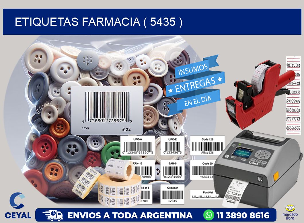 ETIQUETAS FARMACIA ( 5435 )