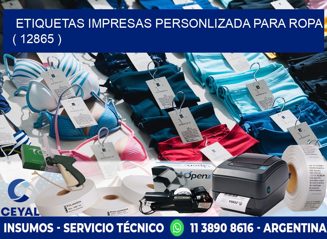 ETIQUETAS IMPRESAS PERSONLIZADA PARA ROPA ( 12865 )