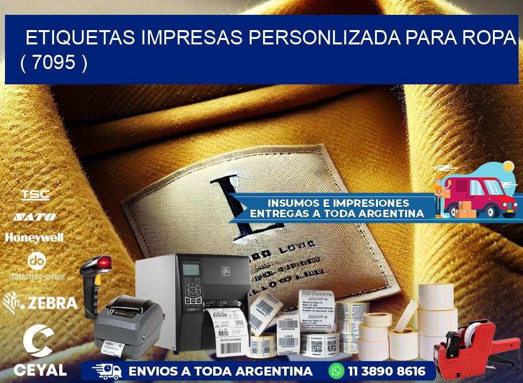 ETIQUETAS IMPRESAS PERSONLIZADA PARA ROPA ( 7095 )