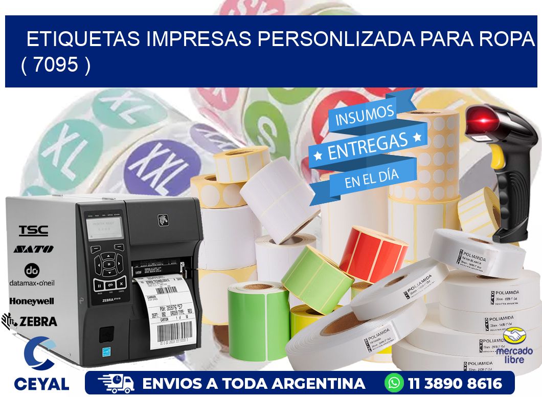 ETIQUETAS IMPRESAS PERSONLIZADA PARA ROPA ( 7095 )